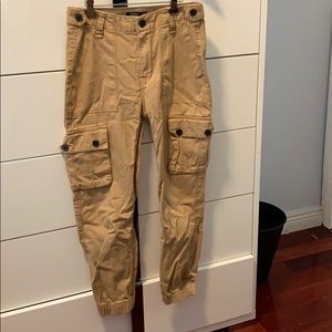Bershka Tan Cute Cargo Pants